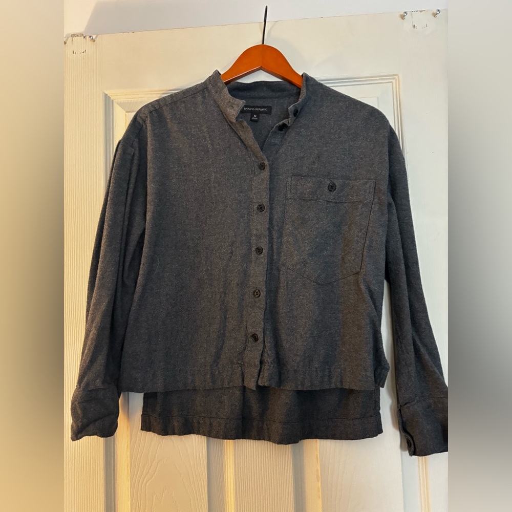 Banana Republic Charcoal Button Down Shirt